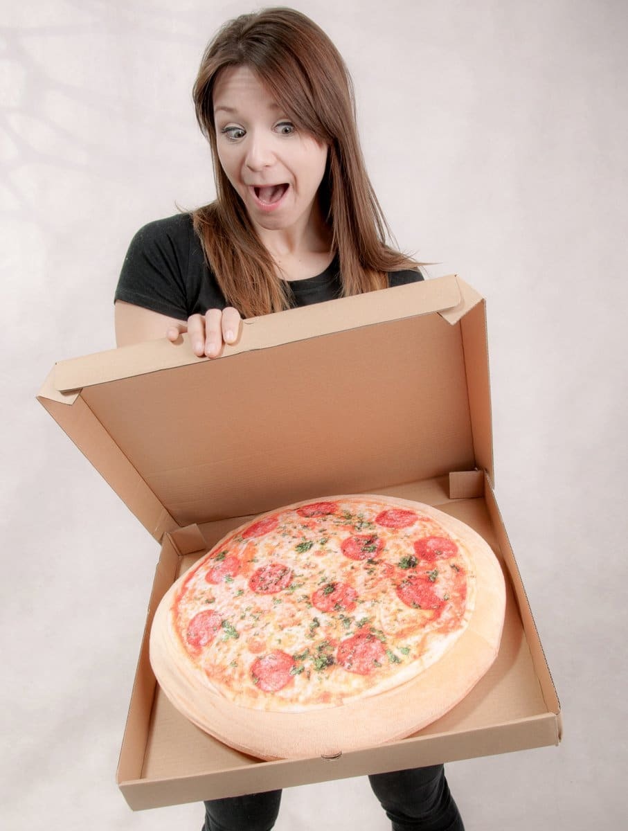 christmas gift ideas for sister - pizza cushion