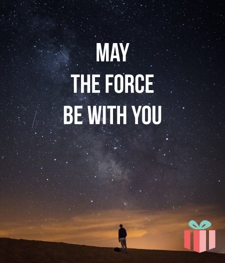 May the Force be with you. May Fourth Star Wars Day gift ideas for fans.