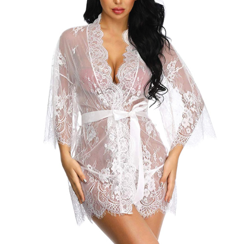 LALAVAVA Lace Robe