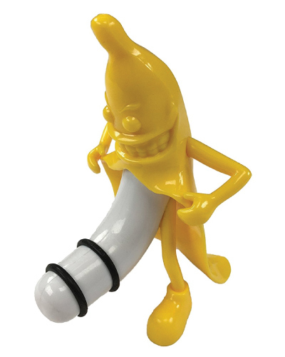 Banana Wine Bottle Stopper. Naughty gifts for him Christmas, birthday, Valentines Day.