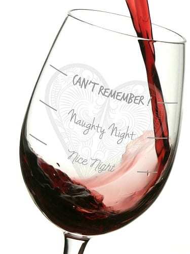 Naughty Night Wine Glass